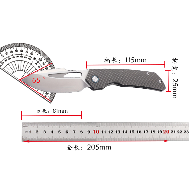 Fishing Equipment Kitchener - New titanium alloy handle M390 steel