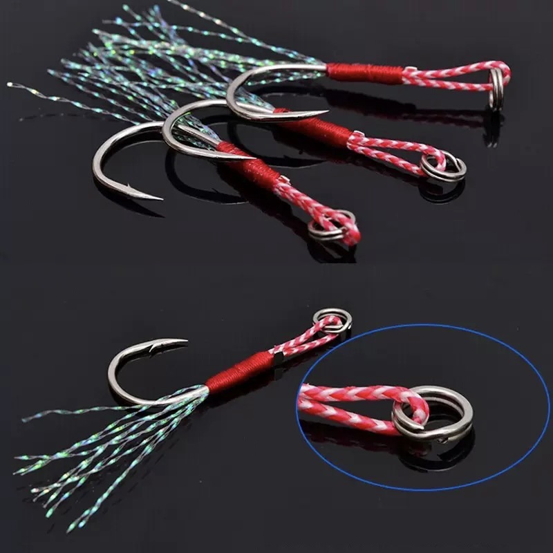 Snell Fishing Rig - Pre-Snelled Fishing Hooks with Wire Leader,
