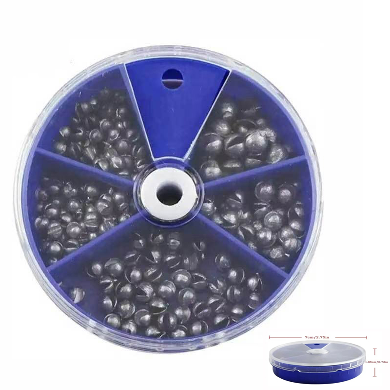 Fishing Equipment Set - Split Shot Fishing Sinkers Weights 205Pcs