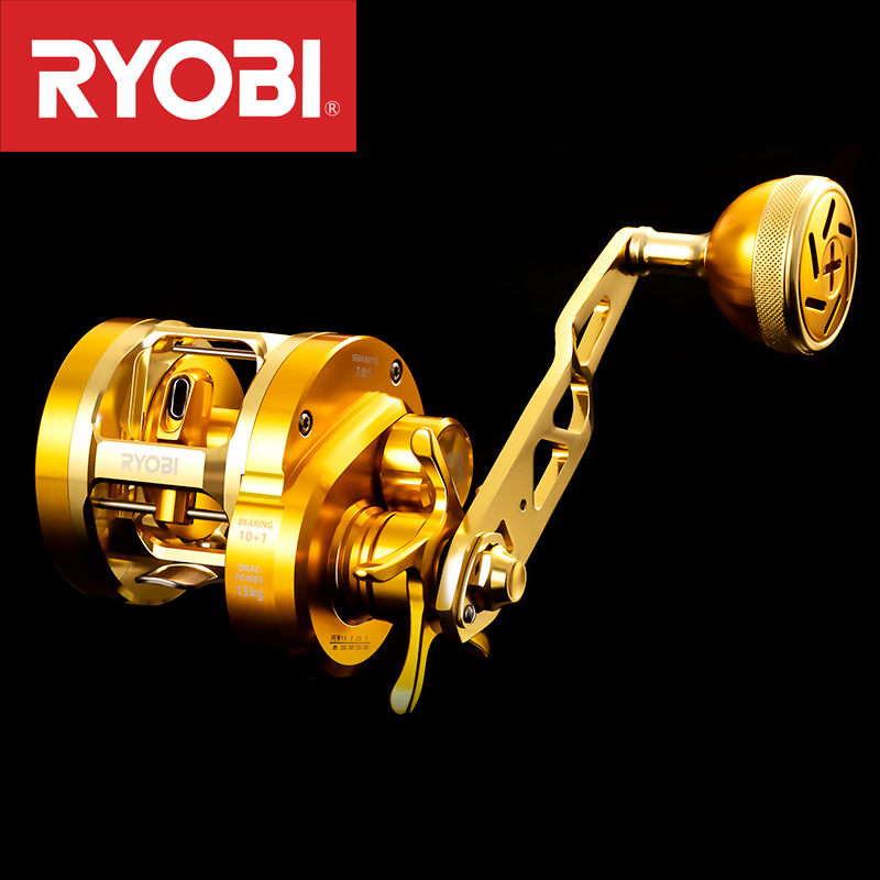 Electric Fishing Reel - JapanRYOBIRyobiVARIUSValius gold Iron Plate Reel Full