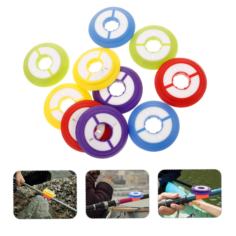 Snell Fishing Rig - 10Pcs Silicone Fishing Line Storage Holders