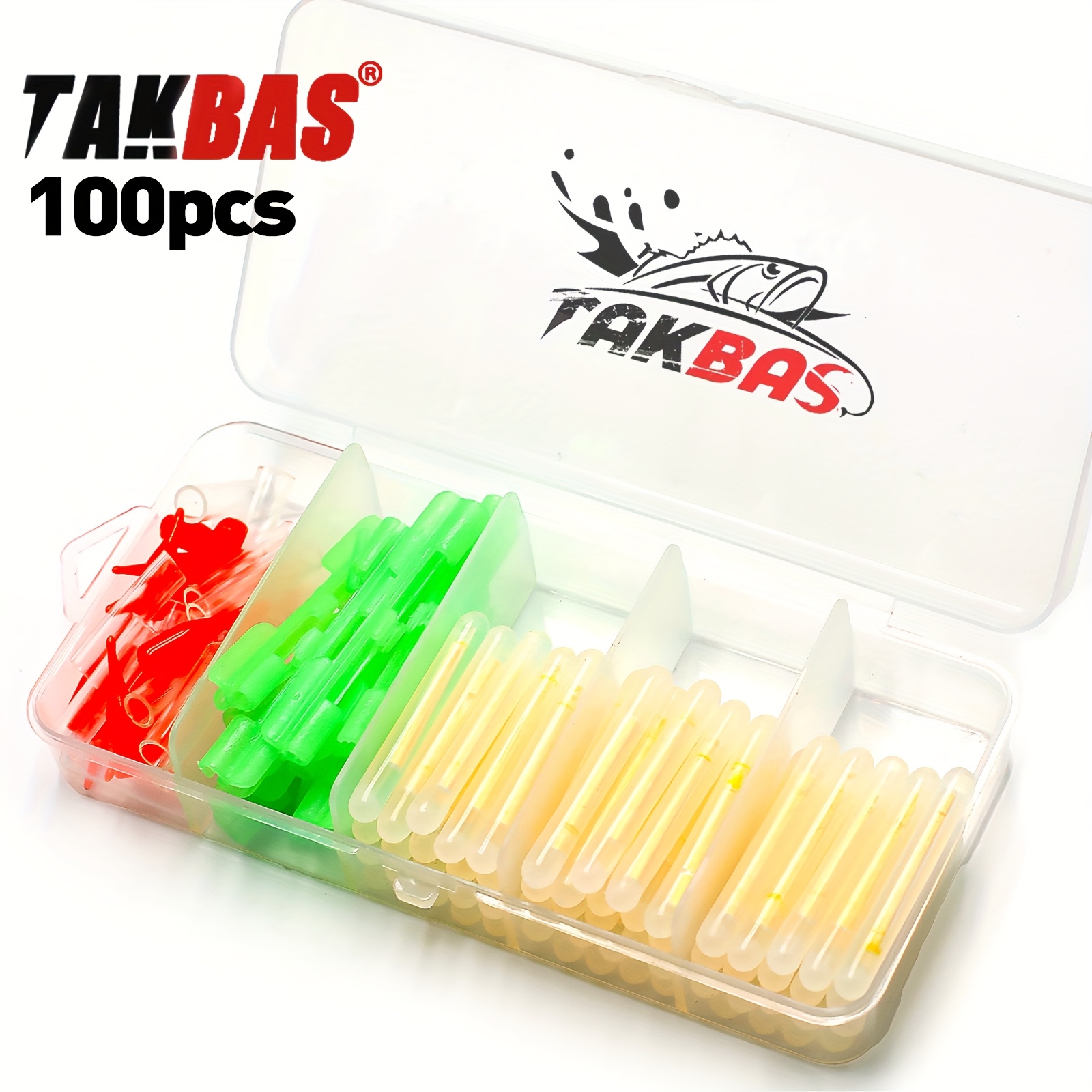 Night Float Fishing - 100PCS Fishing Glow Sticks Set, Rod