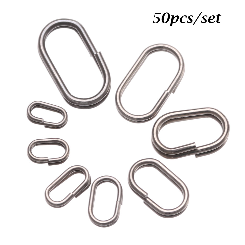 Fishing Equipment Guide - 50 Cái/lốc/8/10/13/15/17/19Mm Hình Bầu Dục Chia