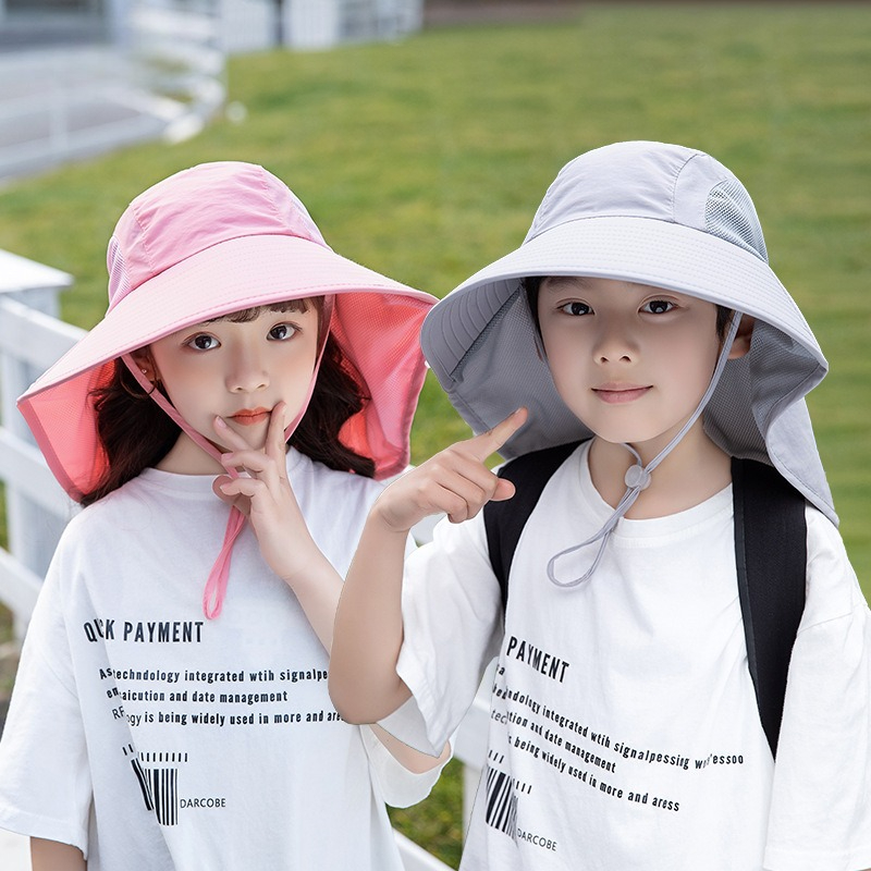 Kids Sun Hat with Neck Flap UV - đánh giá và giá Fishing Equipment For Kids