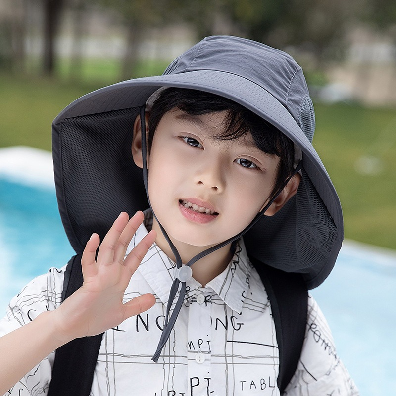 Kids Sun Hat with Neck Flap UV - đánh giá và giá Fishing Equipment For Kids