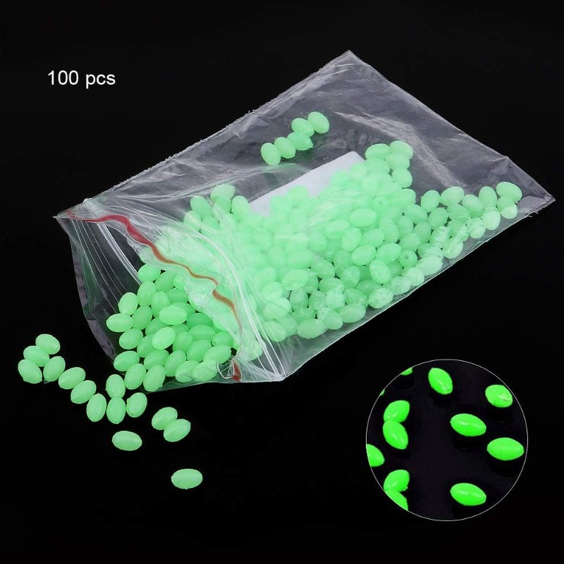 100pcs/lot Oval Night Luminous - đánh giá và giá Night Float Fishing
