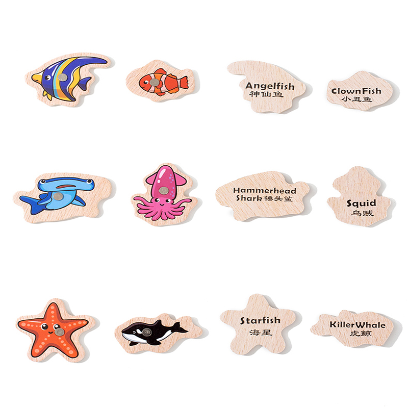 Fishing Toys Montessori Wooden - đánh giá và giá Fishing Equipment For Kids
