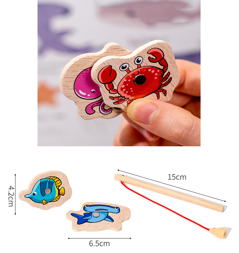 Fishing Toys Montessori Wooden - đánh giá và giá Fishing Equipment For Kids