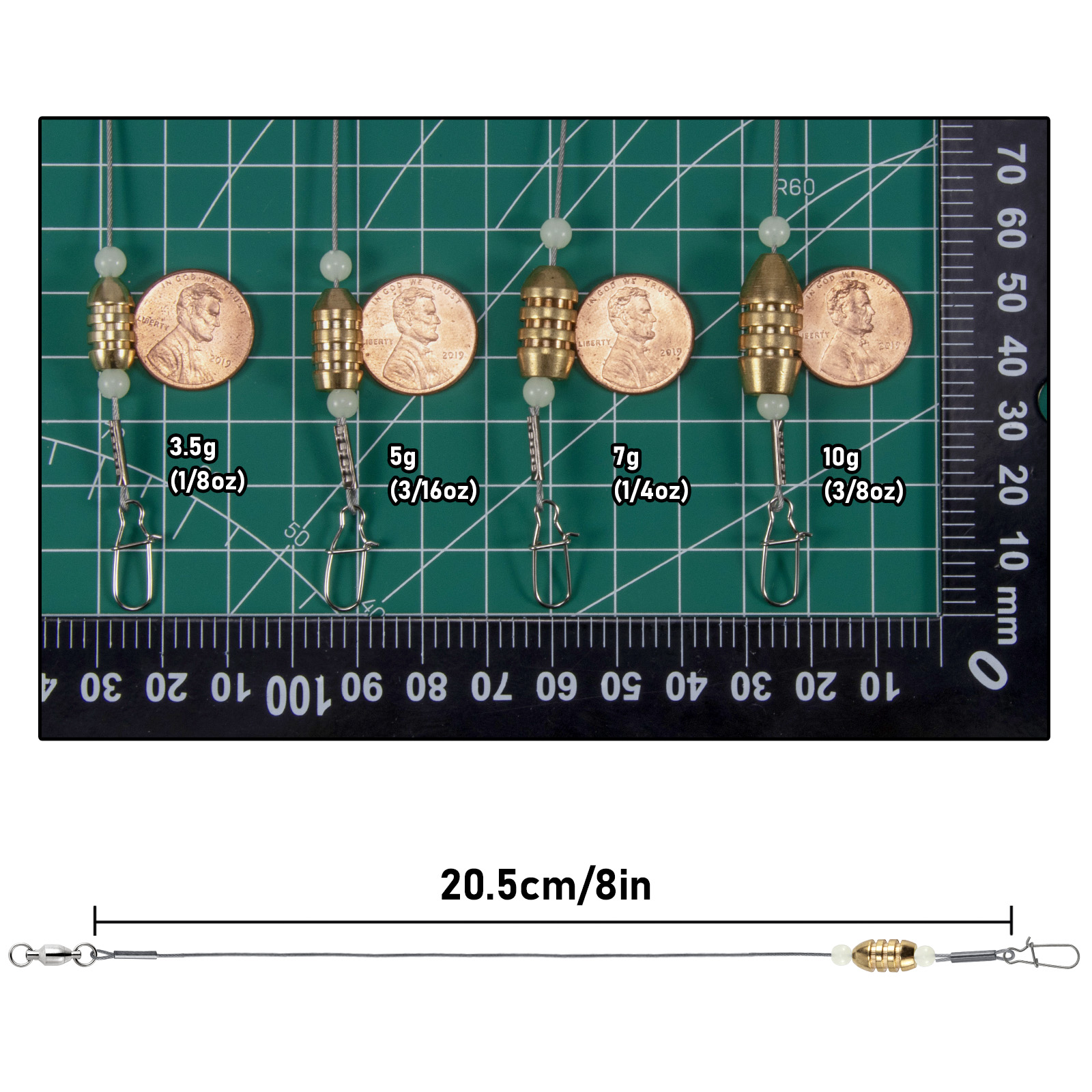 10pcs Carolina Rig Anti-bite F - đánh giá và giá Snell Fishing Rig