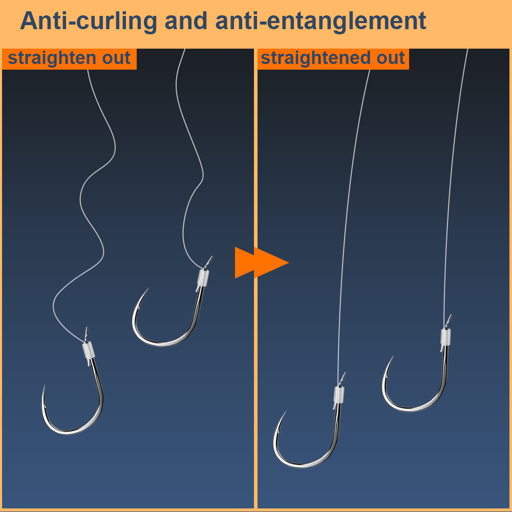 FTK 10PCS/pack 70cm Pre-Tied F - đánh giá và giá Snell Fishing Rig