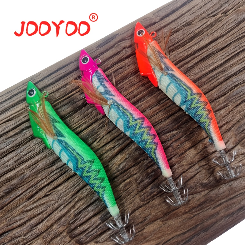 1pc Luminous wood shrimp squid - đánh giá và giá Fishing Equipment Clearance