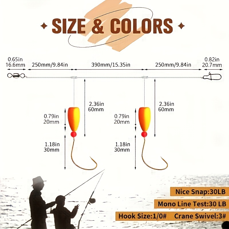 3pcs Pompano Rigs Surf Fishing - đánh giá và giá Snell Fishing Rig