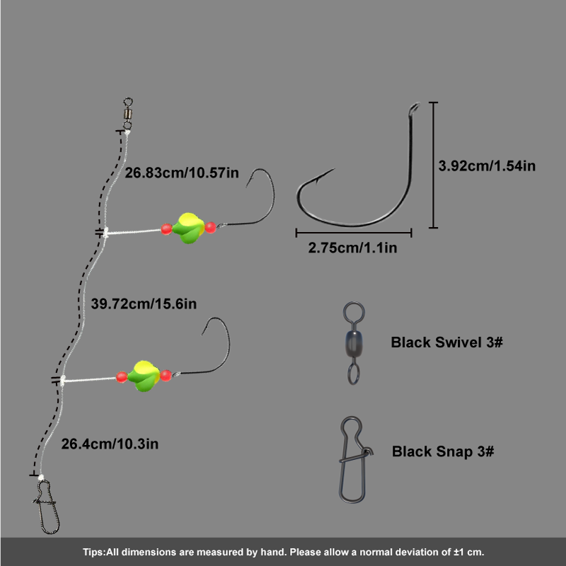 3/6Pcs Pompano Rigs Snell Floa - đánh giá và giá Snell Fishing Rig