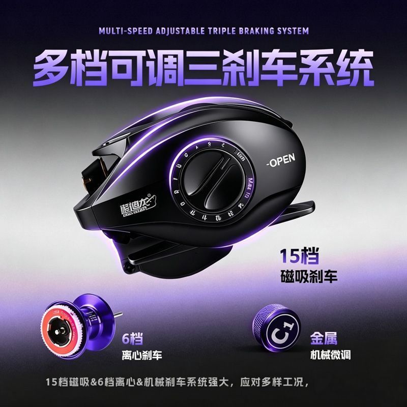 C1 Baitcasting Reel 3 Brake Sy - đánh giá và giá Electric Fishing Reel