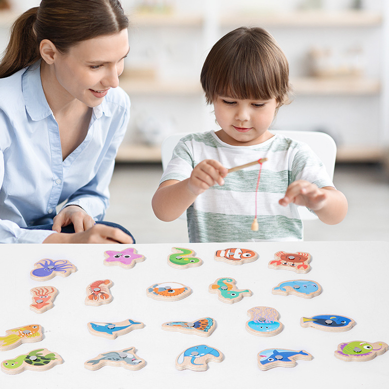 Wooden Magnetic Fishing Toys f - đánh giá và giá Fishing Equipment For Kids