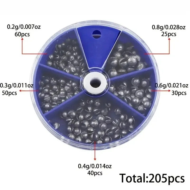 Split Shot Fishing Sinkers Wei - đánh giá và giá Fishing Equipment Set
