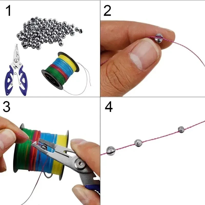 Split Shot Fishing Sinkers Wei - đánh giá và giá Fishing Equipment Set