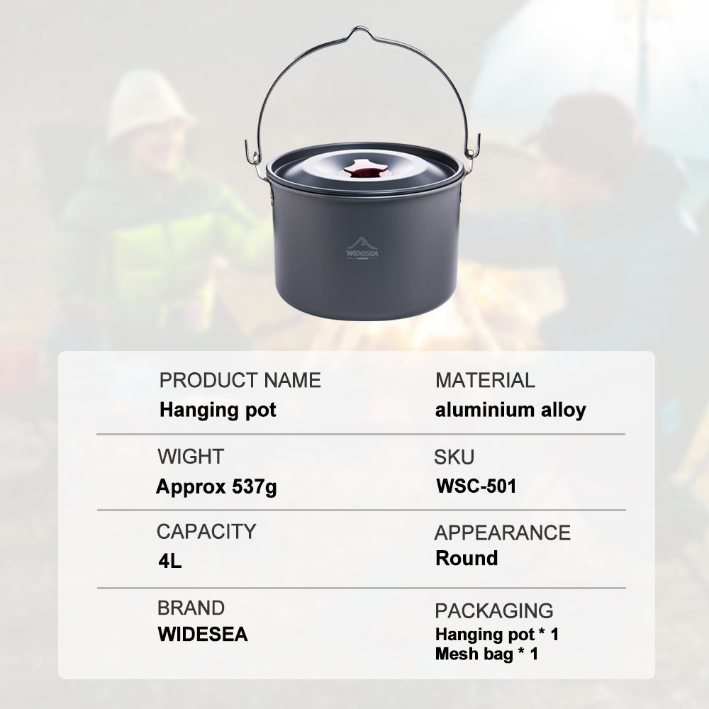 Widesea 4L Cắm Trại Treo Nồi N - đánh giá và giá Fishing Equipment Kitchener