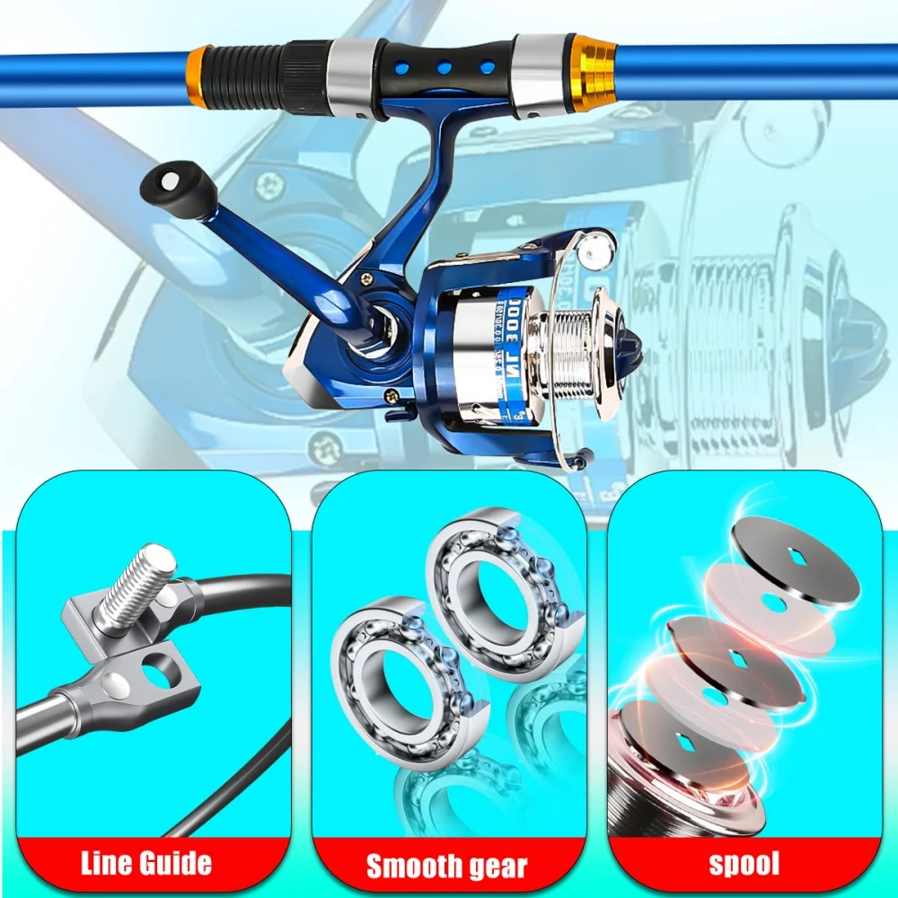 2.1-3.6M Telescopic Glass Fibe - đánh giá và giá Fishing Equipment For Kids