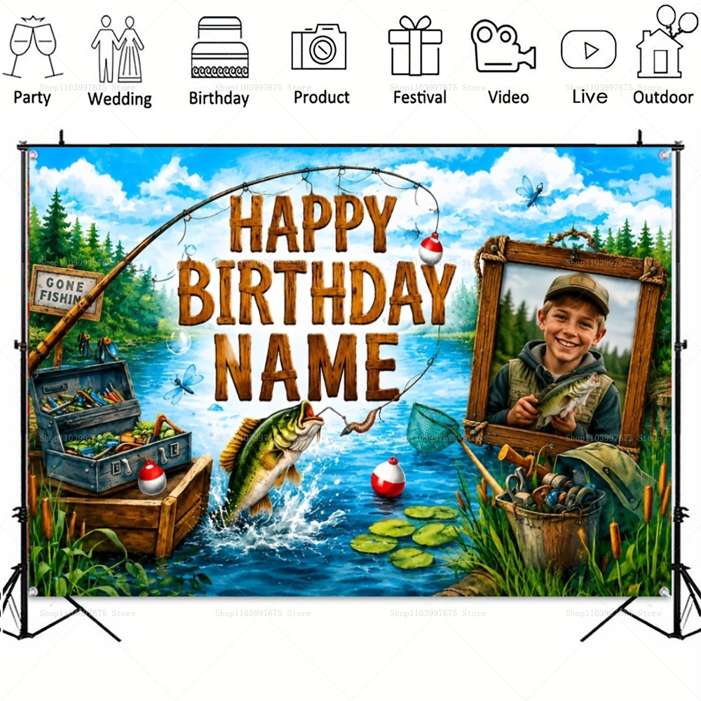 Custom Name Photo fishing-them - đánh giá và giá Fishing Equipment For Kids