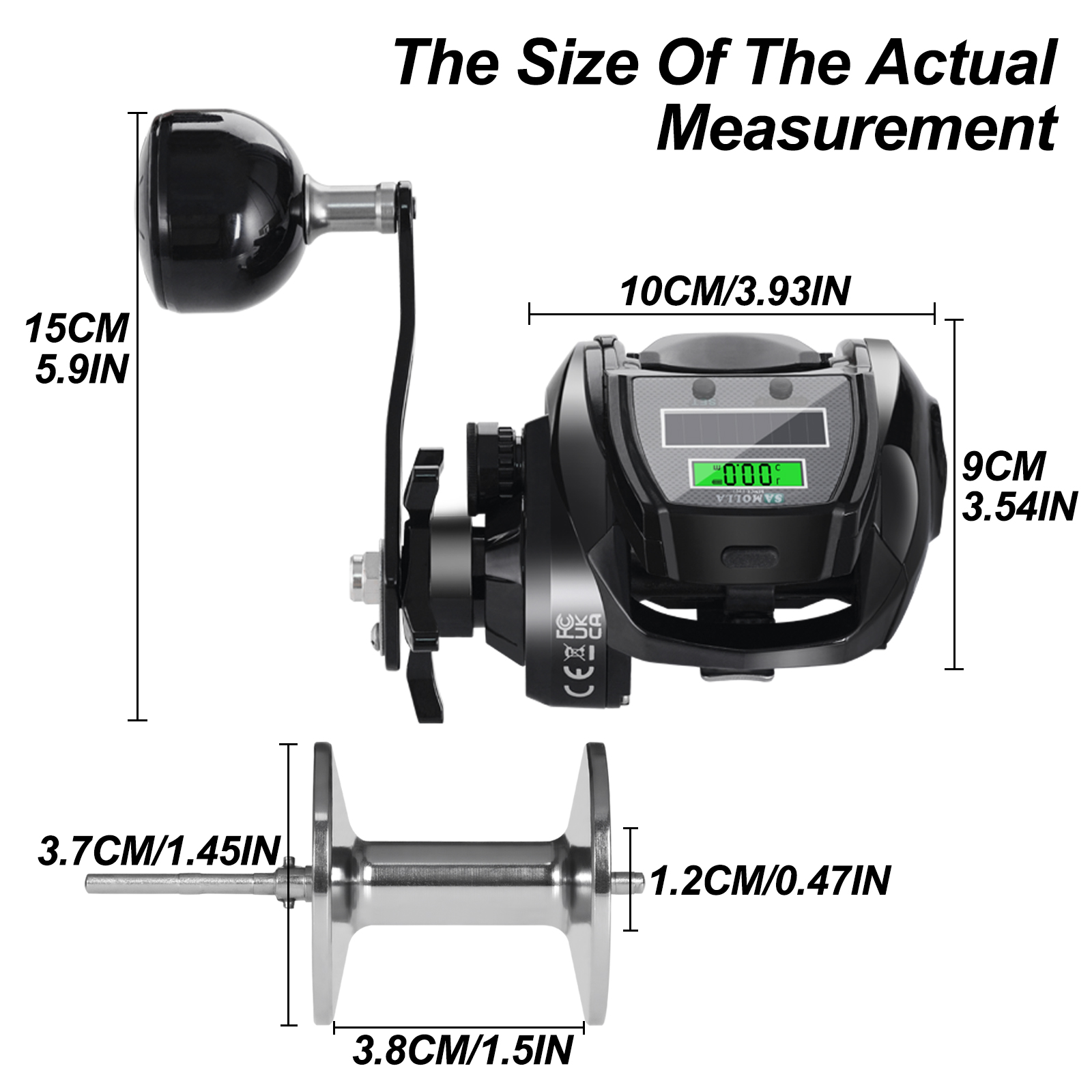 New Large Size Electronic Fish - đánh giá và giá Electric Fishing Reel