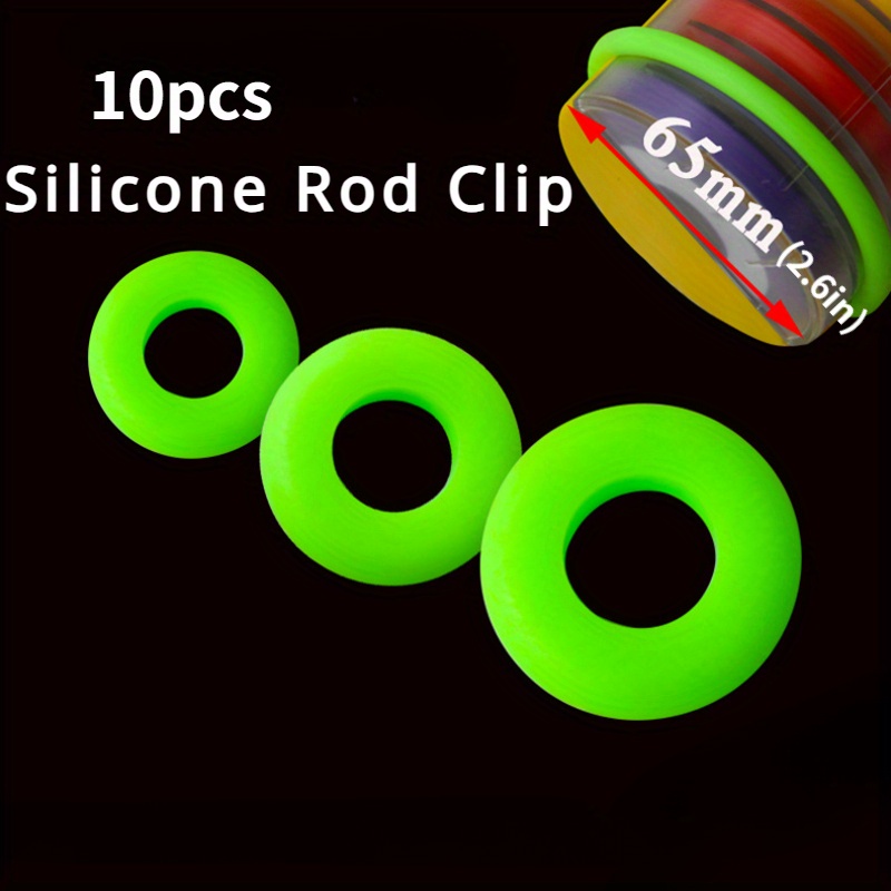 10 Pcs Rod Clip Silicone High  - đánh giá và giá Fishing Equipment Clearance