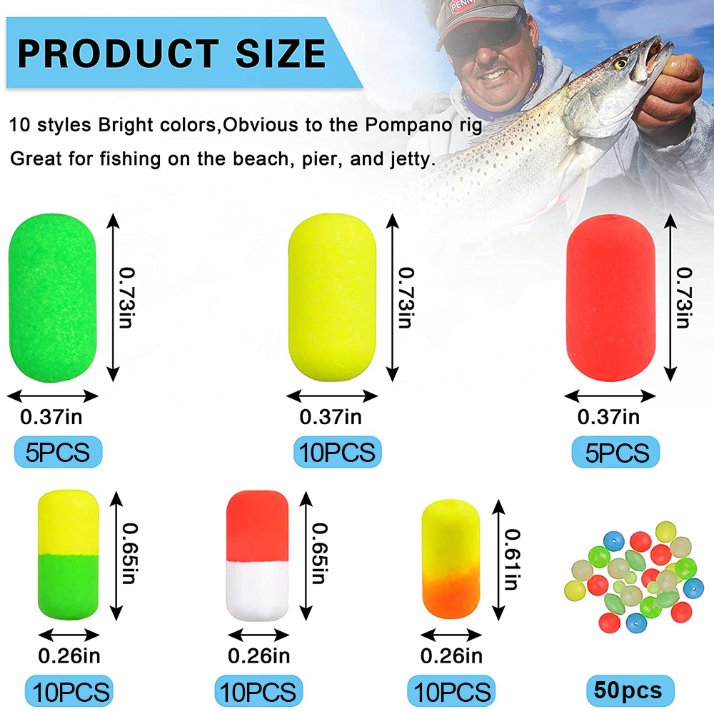 138 Chiếc Pompano Giàn Nổi Hạt - đánh giá và giá Snell Fishing Rig
