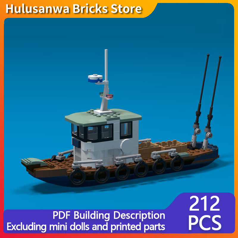 Classic Fishing Boat Model MOC - đánh giá và giá Fishing Equipment For 6 Year Old