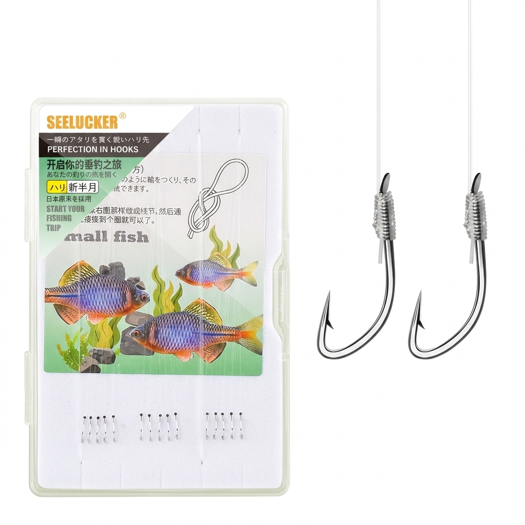 15 Pcs Pre Tied Micro-Fishing  - đánh giá và giá Snell Fishing Rig