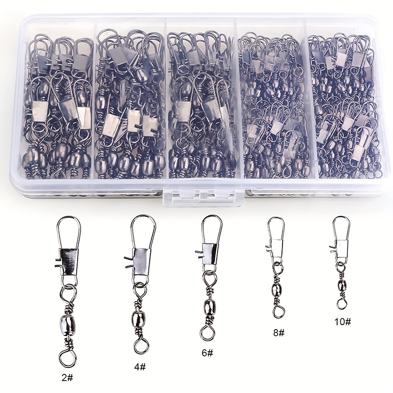 50/200pcs Barrel Snap Swivel F - đánh giá và giá Fishing Equipment Set