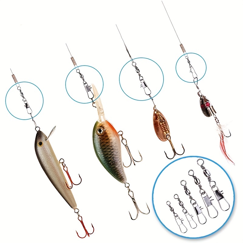 50/200pcs Barrel Snap Swivel F - đánh giá và giá Fishing Equipment Set